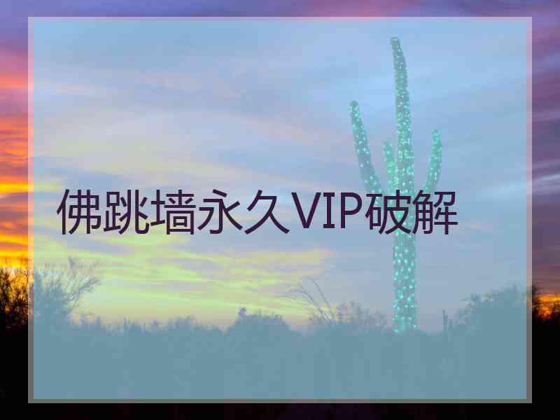 佛跳墙永久VIP破解