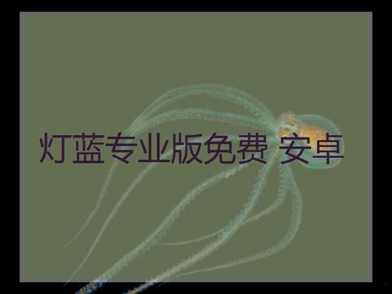 灯蓝专业版免费 安卓