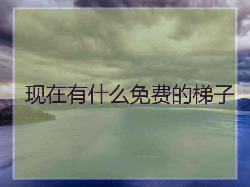 现在有什么免费的梯子