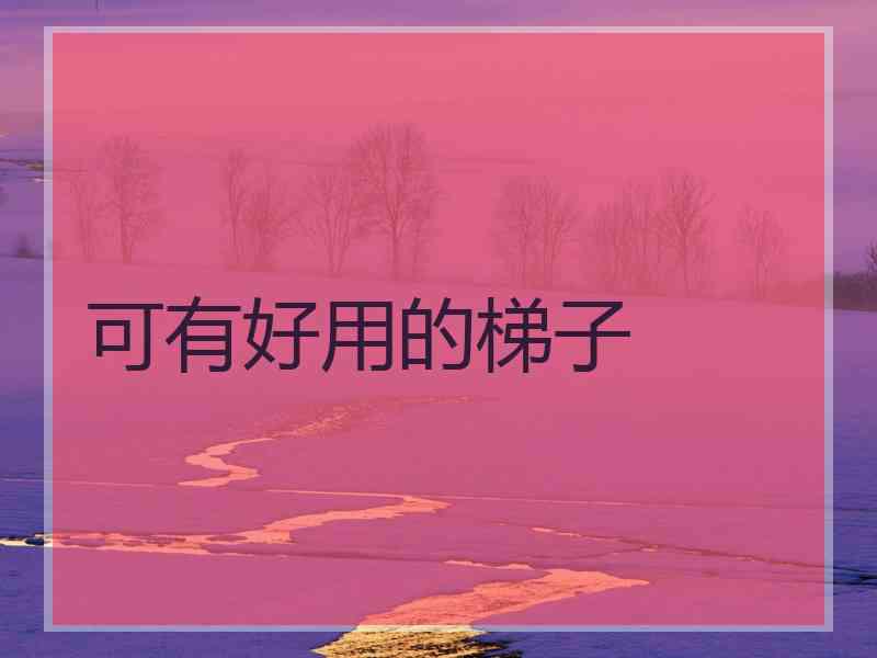 可有好用的梯子
