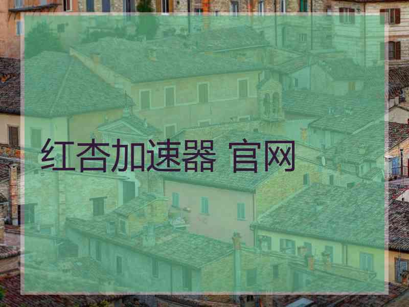 红杏加速器 官网