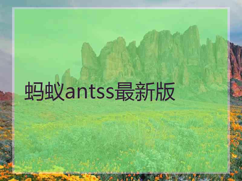蚂蚁antss最新版