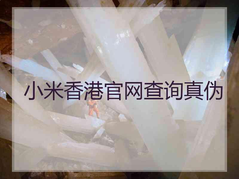 小米香港官网查询真伪