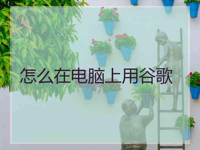怎么在电脑上用谷歌