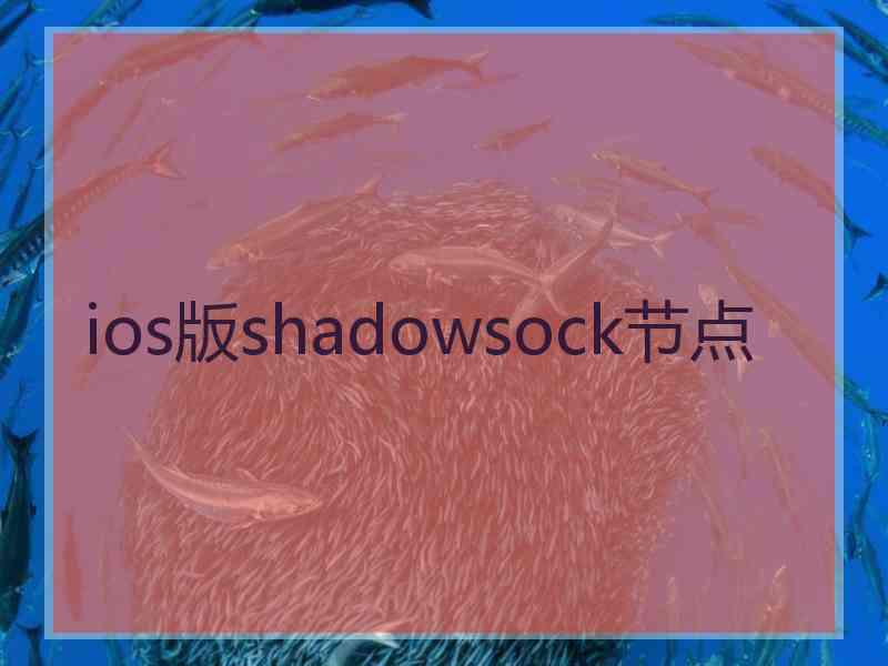 ios版shadowsock节点