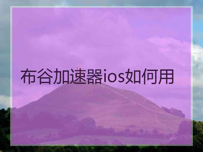 布谷加速器ios如何用
