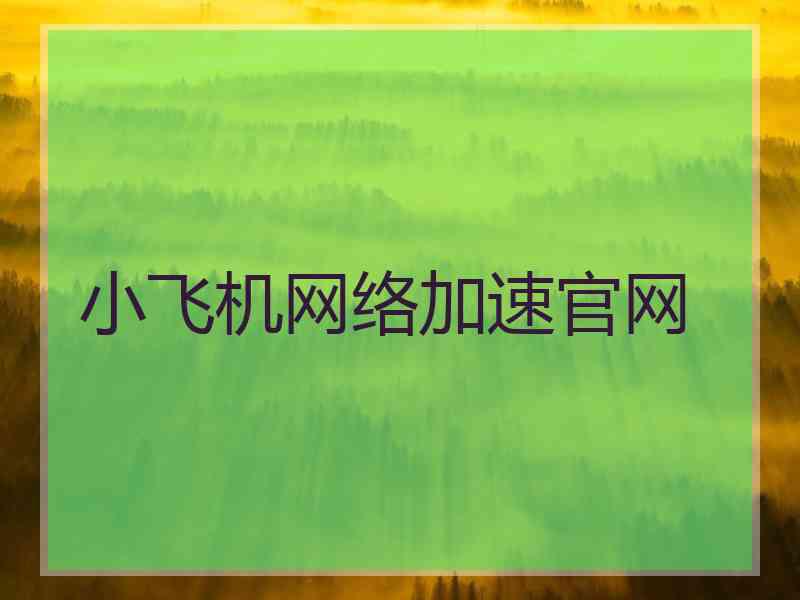 小飞机网络加速官网