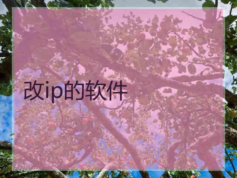 改ip的软件