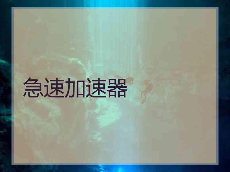 急速加速器