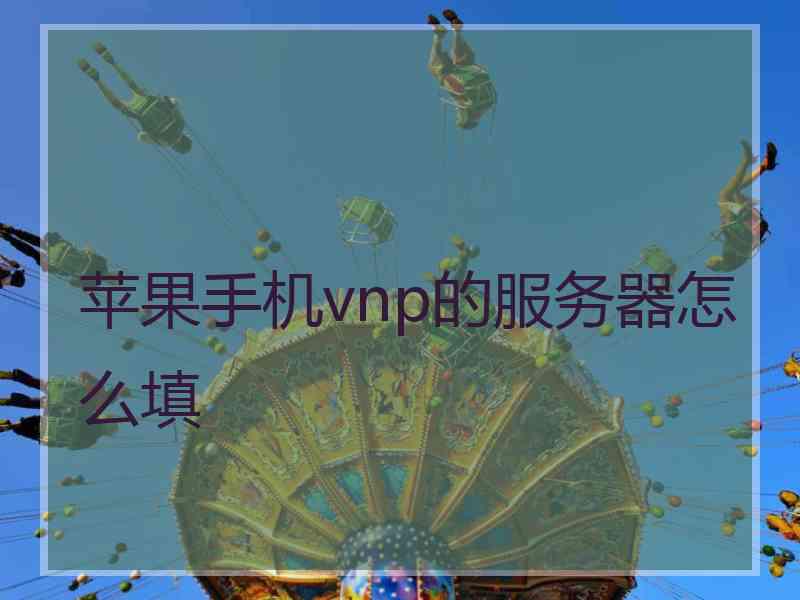 苹果手机vnp的服务器怎么填