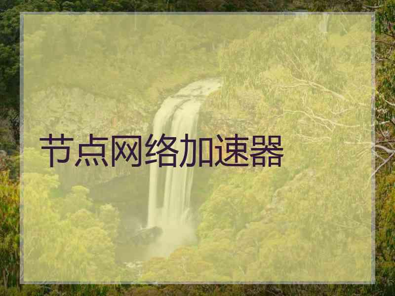 节点网络加速器