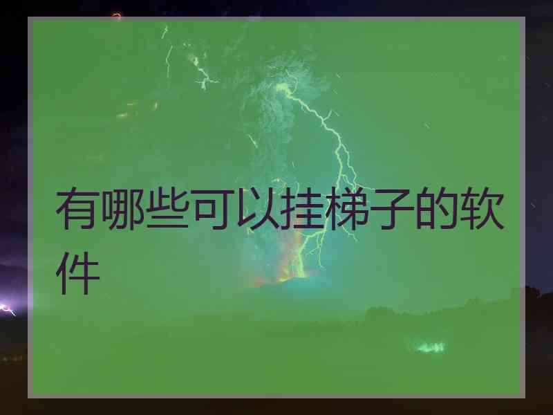 有哪些可以挂梯子的软件