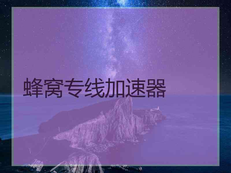 蜂窝专线加速器