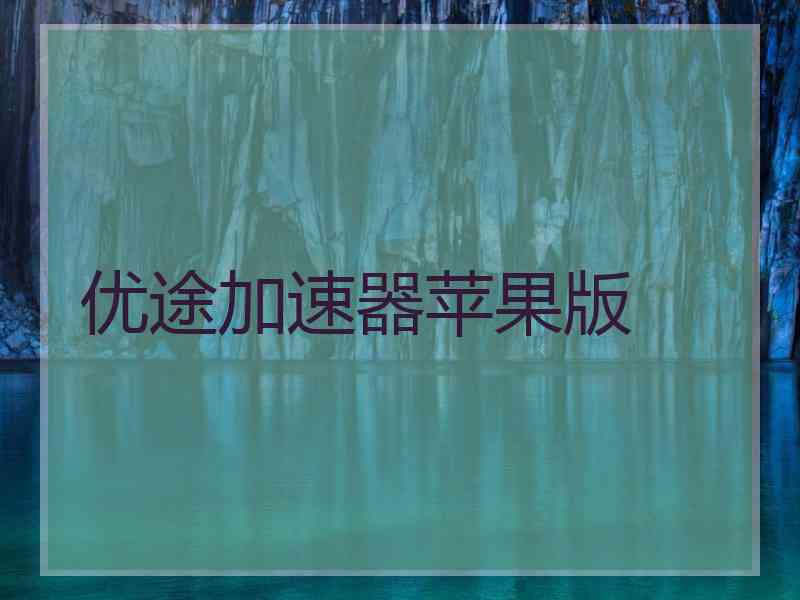 优途加速器苹果版