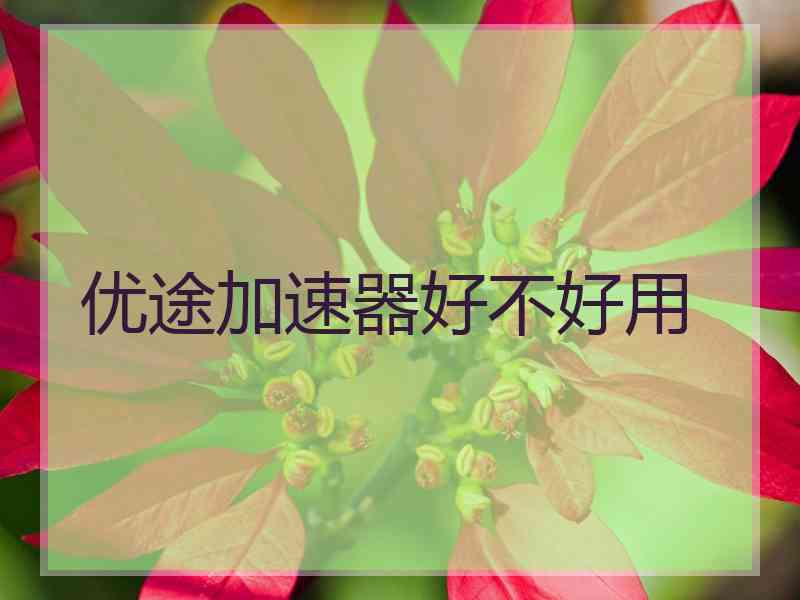 优途加速器好不好用