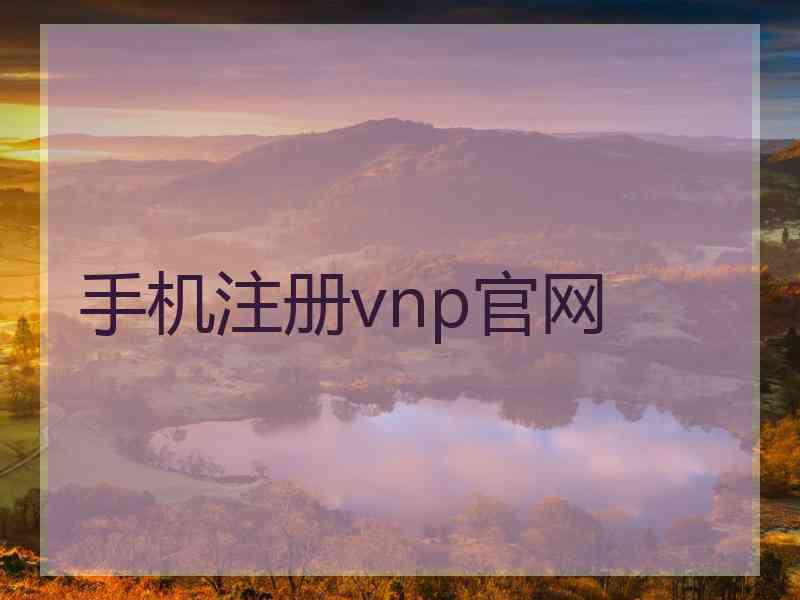 手机注册vnp官网