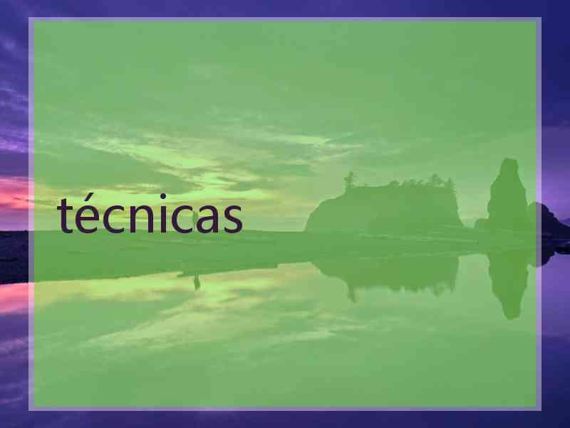 técnicas
