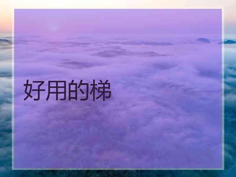 好用的梯