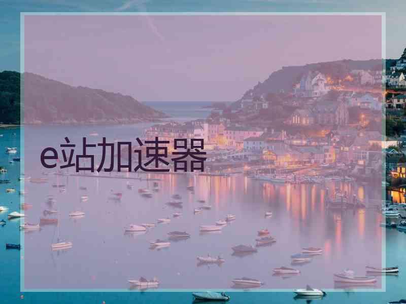 e站加速器