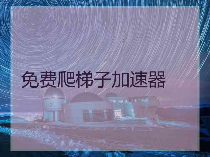 免费爬梯子加速器