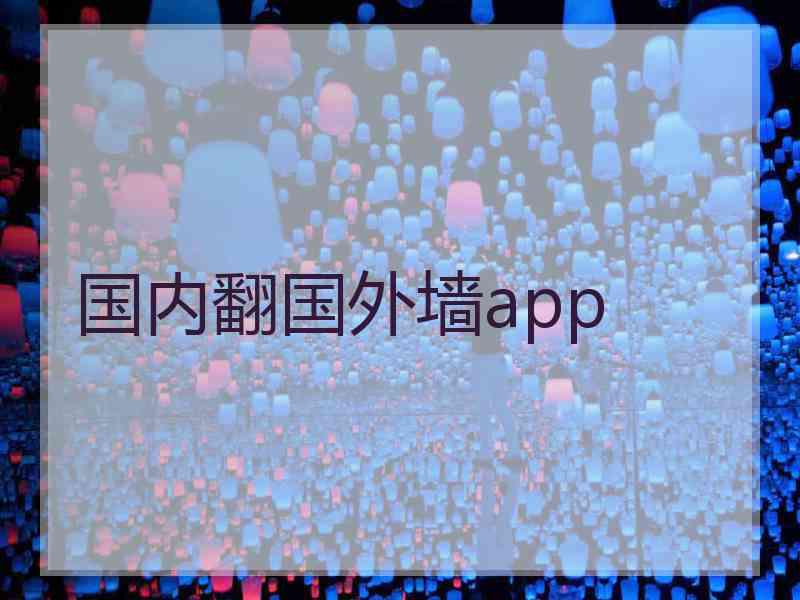 国内翻国外墙app