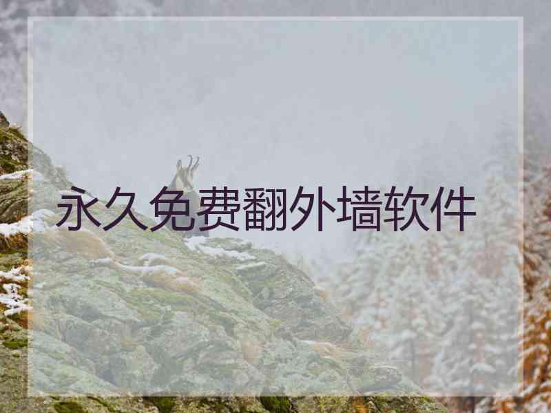 永久免费翻外墙软件