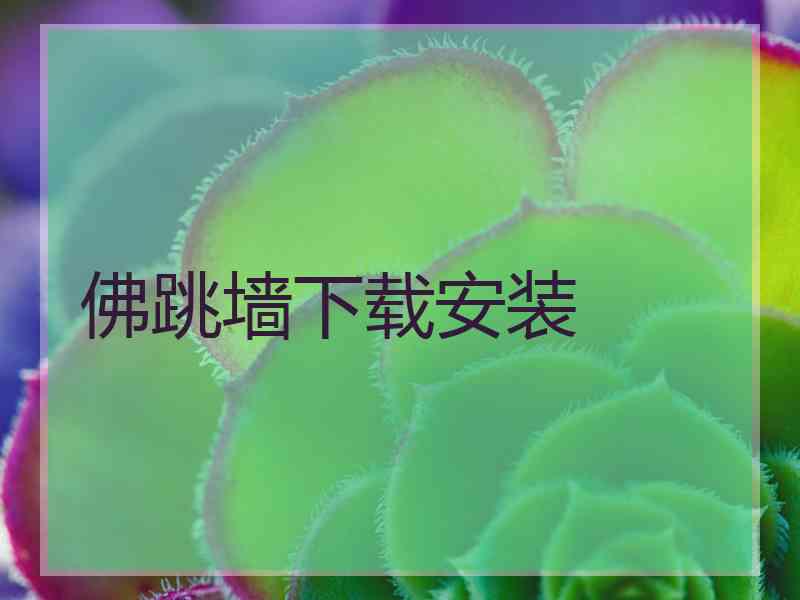 佛跳墙下载安装