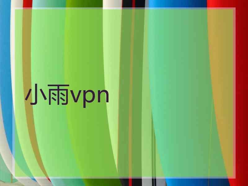 小雨vpn