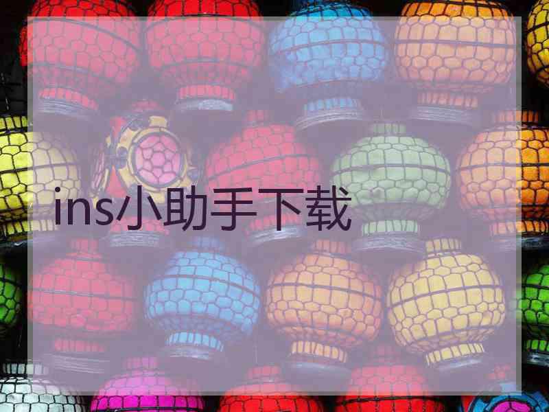 ins小助手下载