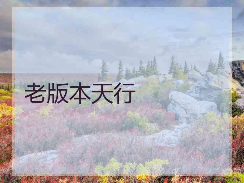 老版本天行