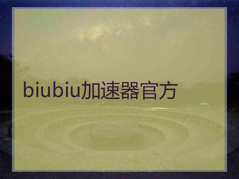 biubiu加速器官方