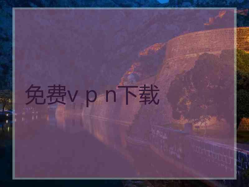 免费v p n下载
