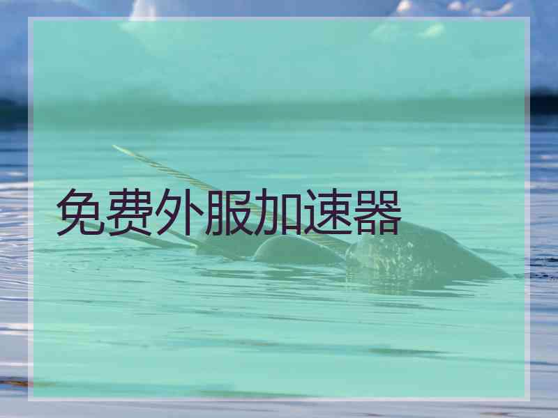 免费外服加速器