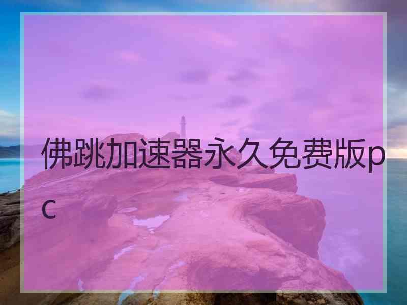 佛跳加速器永久免费版pc