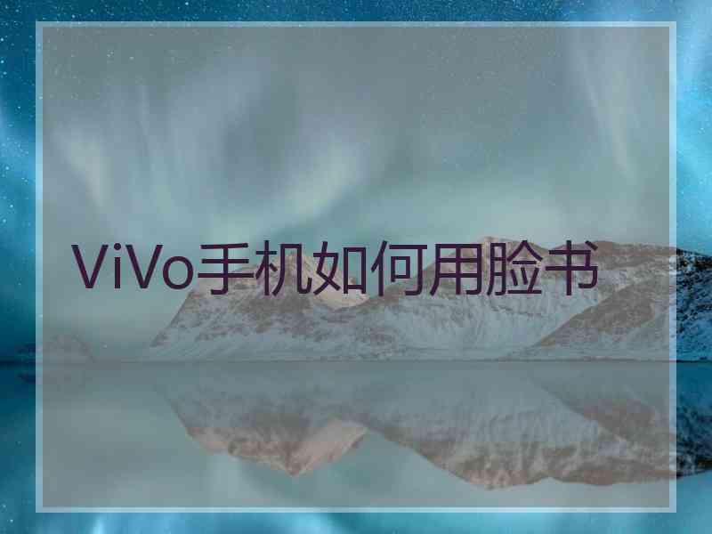 ViVo手机如何用脸书