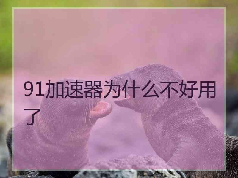 91加速器为什么不好用了