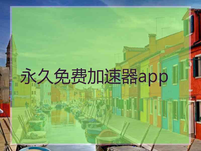 永久免费加速器app