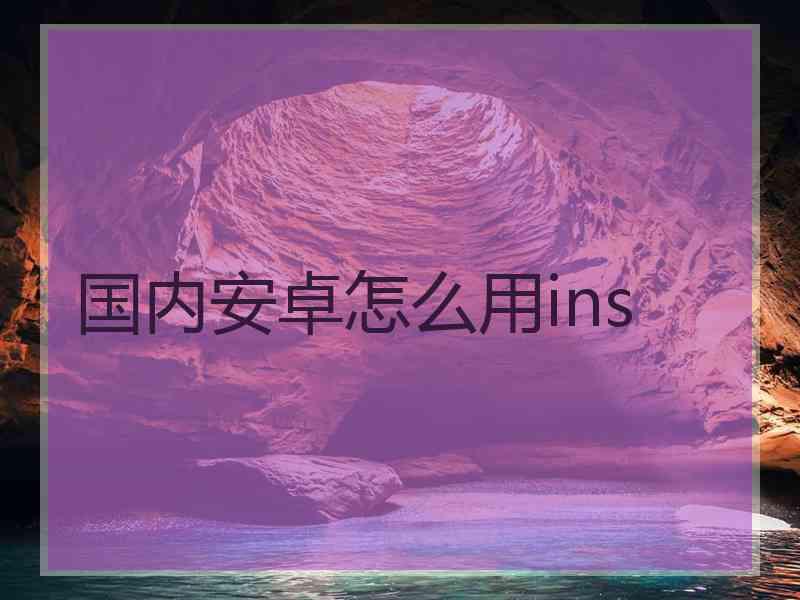 国内安卓怎么用ins