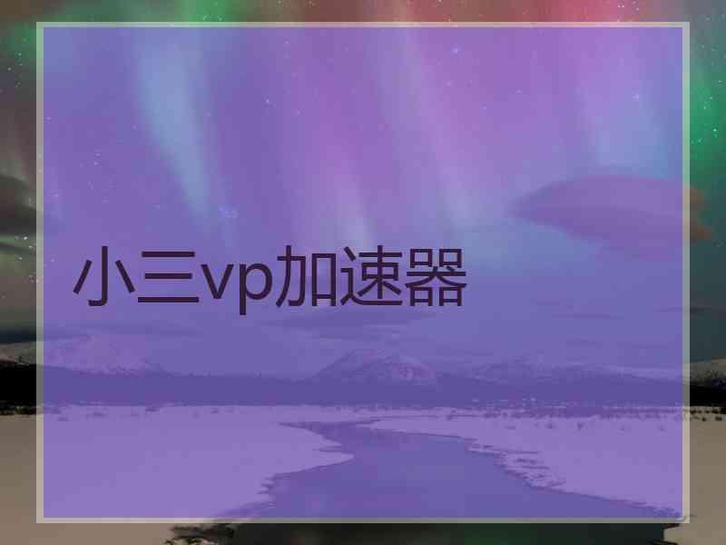 小三vp加速器