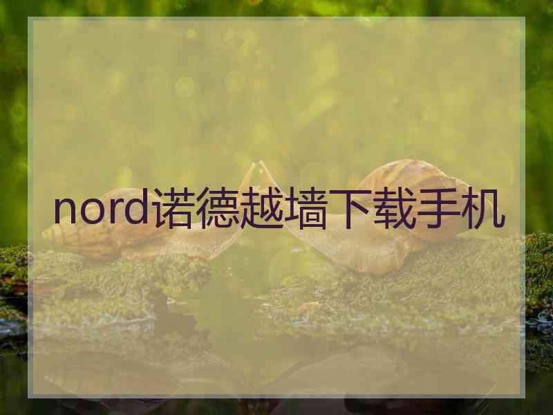 nord诺德越墙下载手机