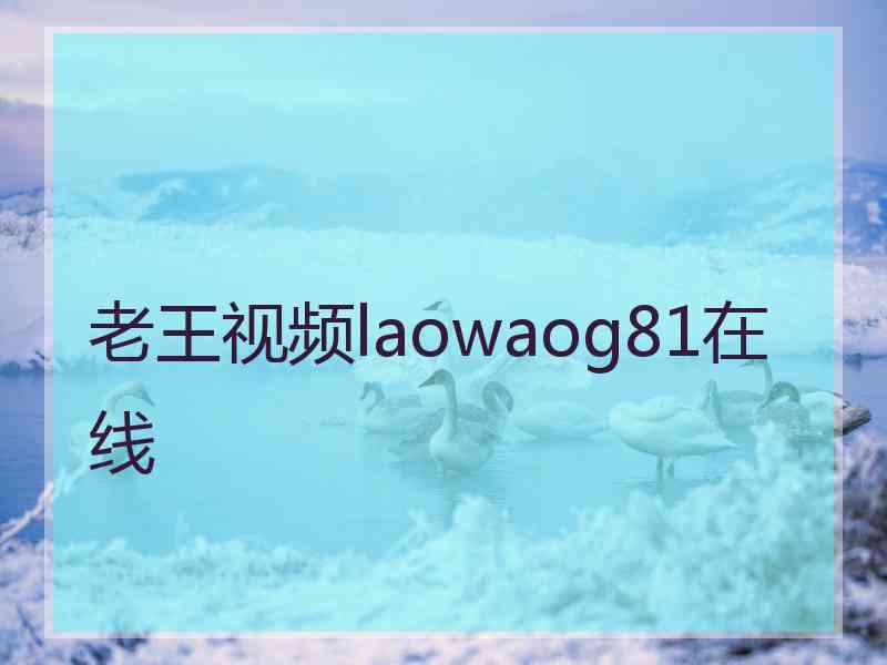 老王视频laowaog81在线