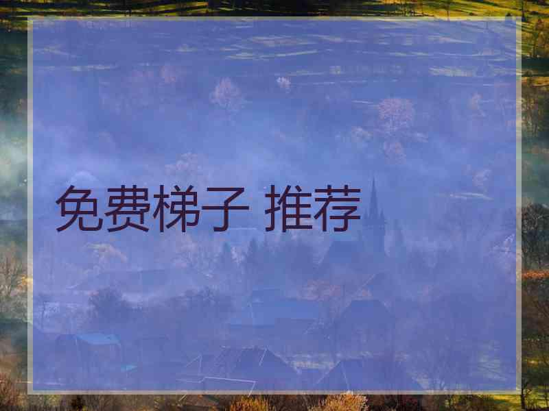 免费梯子 推荐