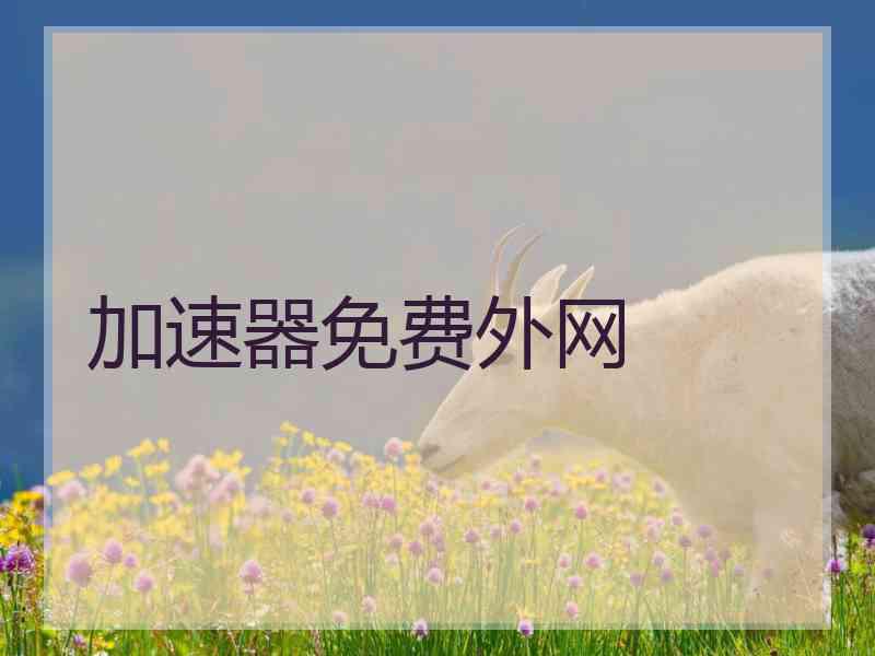 加速器免费外网