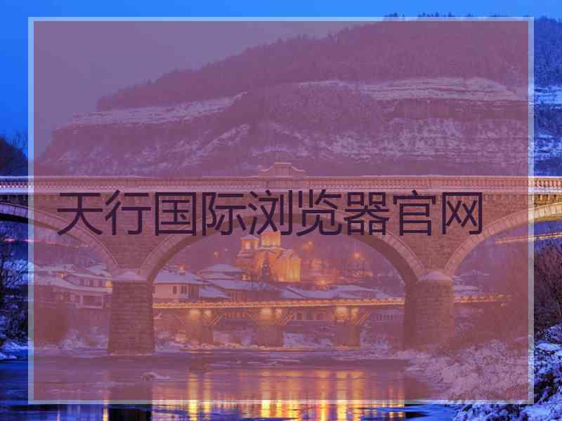 天行国际浏览器官网