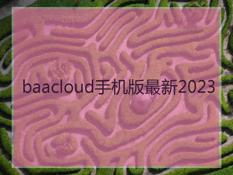 baacloud手机版最新2023