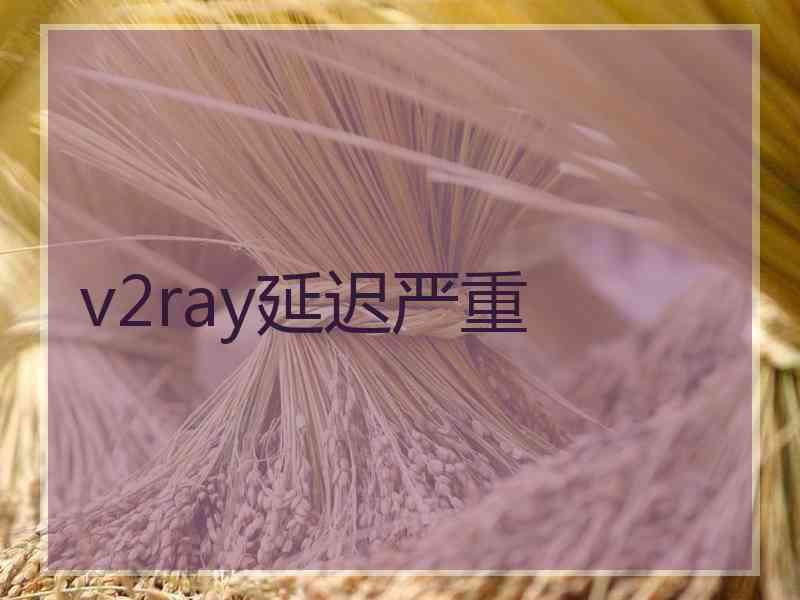 v2ray延迟严重