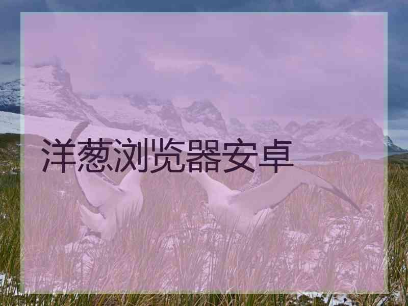 洋葱浏览器安卓