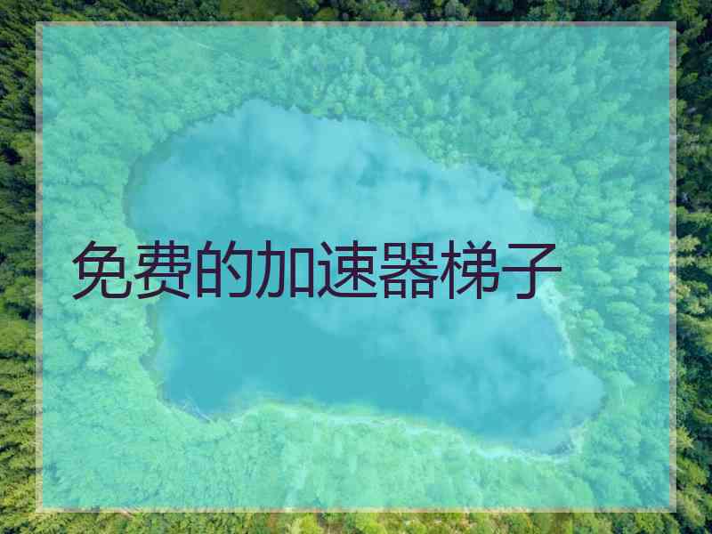 免费的加速器梯子