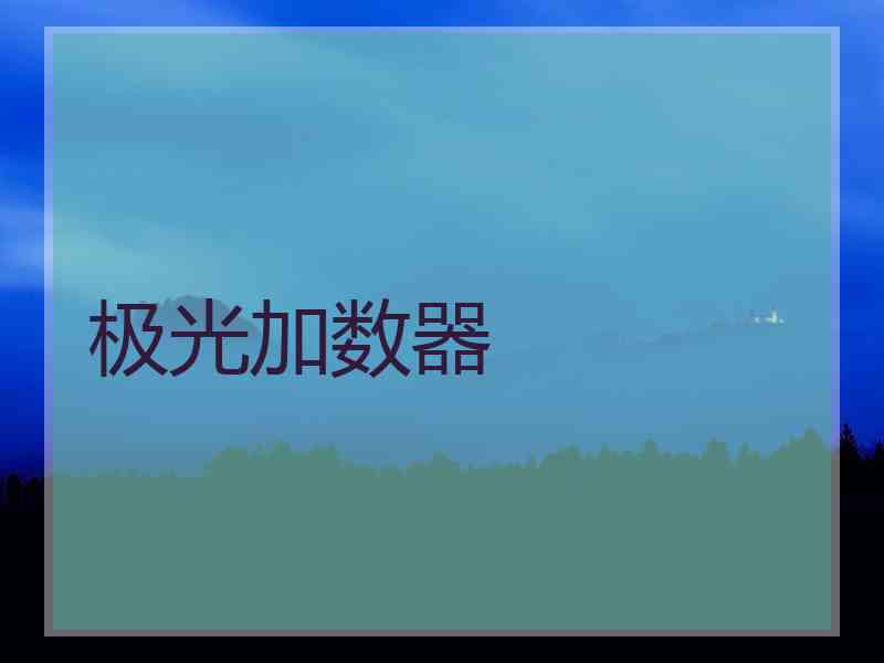 极光加数器