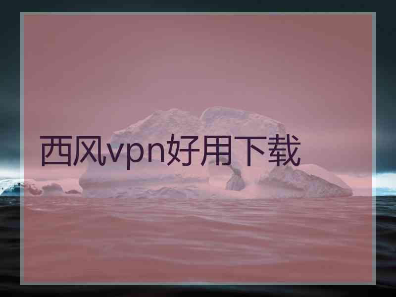 西风vpn好用下载